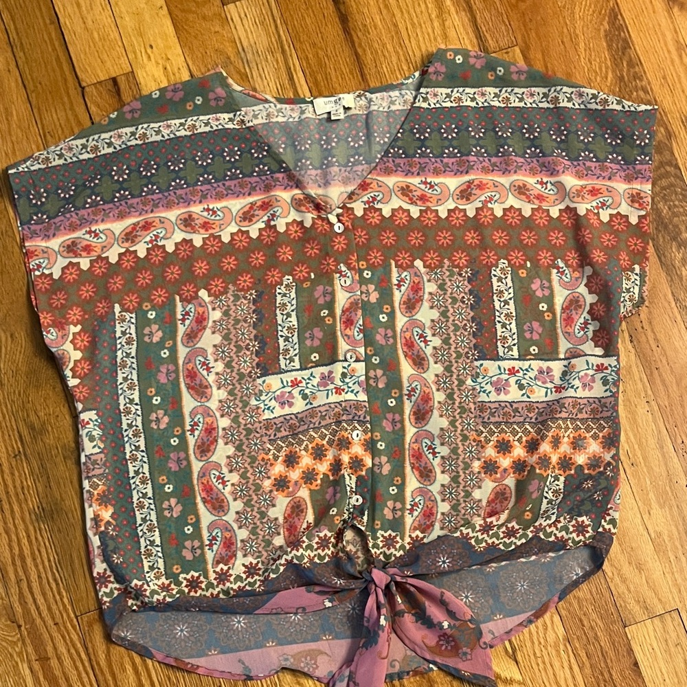 Bohemian Multicolor Women's Top-size S